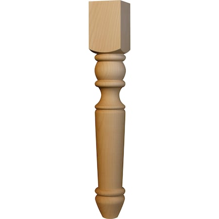 Osborne Wood Products 21 x 3 Portsmouth End Table Leg in Alder 1224A